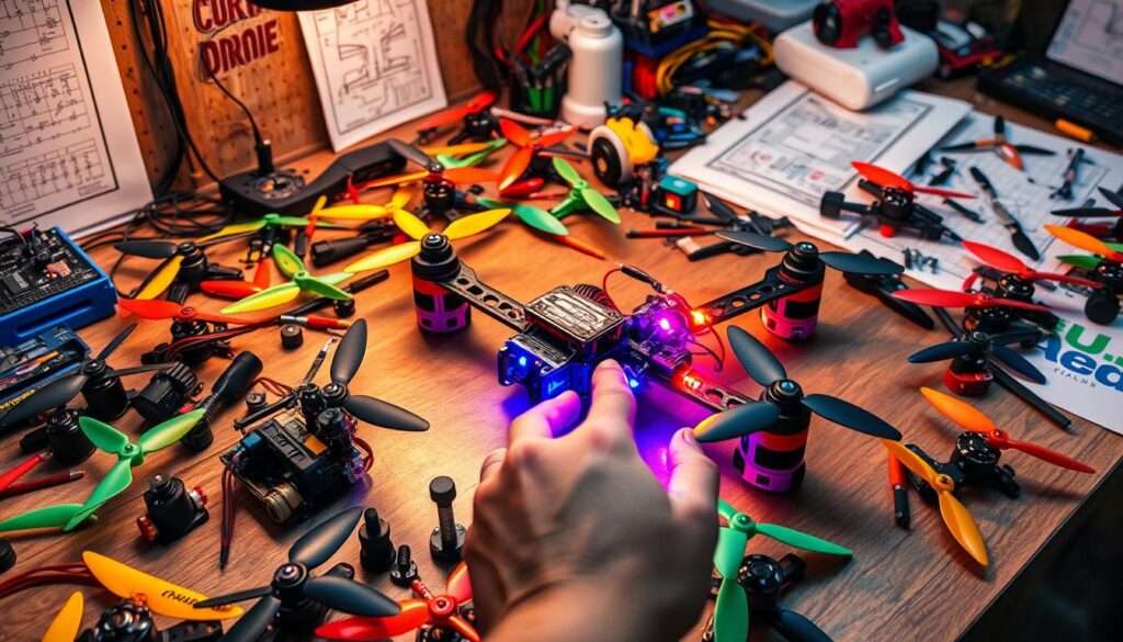 building custom racing drones
