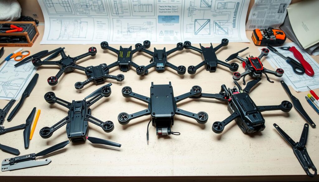 drone frame selection