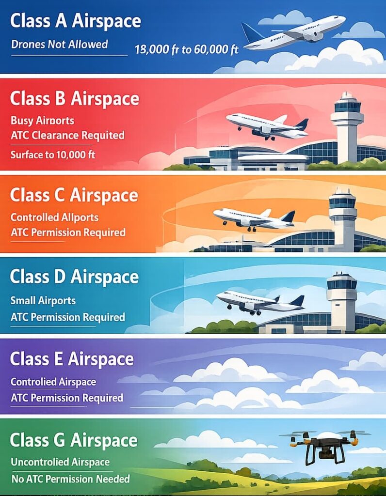 Airspace Classes A to G
