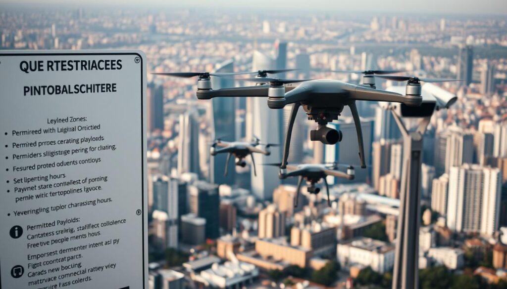 Commercial drone operations restrictions