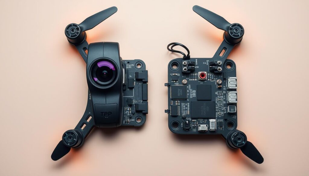 fpv camera and flight controller components